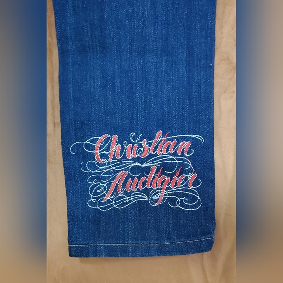 Vintage 🦄 RARE Christian Audigier jeans - Picture 4 of 4